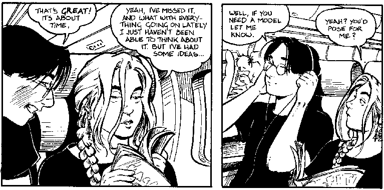  [ panels from Strangers in Paradise ]